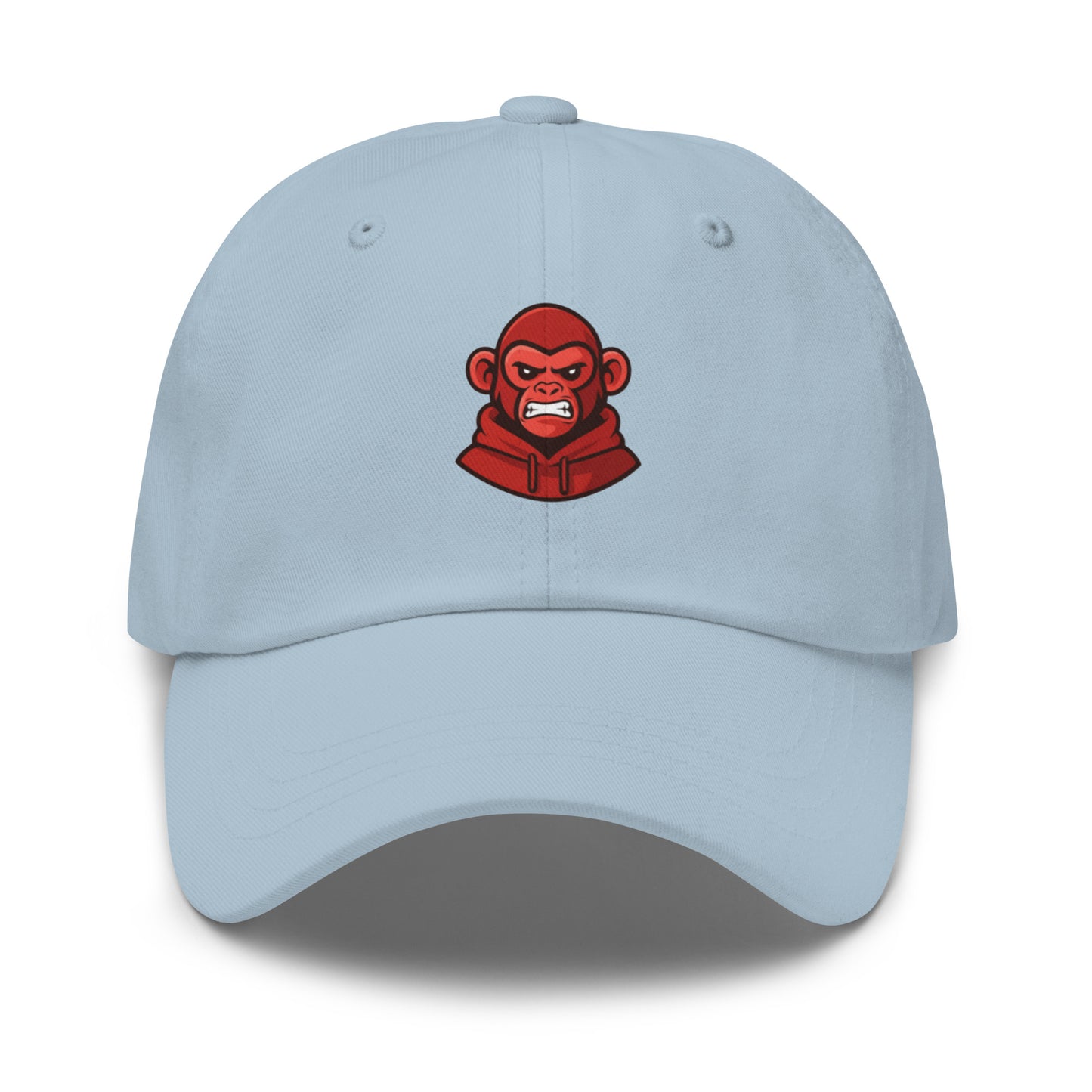 Casquette bleu Fast Mood Monkey avec un logo de singe en bleu, un accessoire streetwear idéal pour exprimer une vibe décontractée et originale."